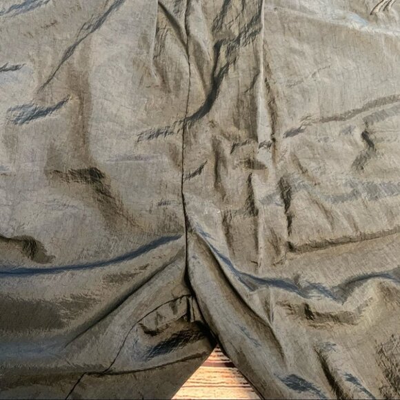 90s Vintage Reebok Black Swishy Pants Size Medium - Picture 13 of 14